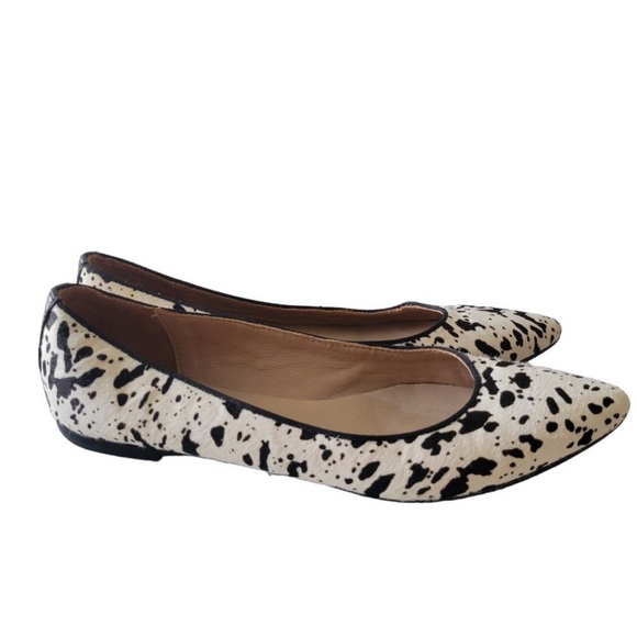 Mercanti Fiorentini Slip on Flats Women's Size 8.5 Animal Print Made in Italy - Picture 3 of 11